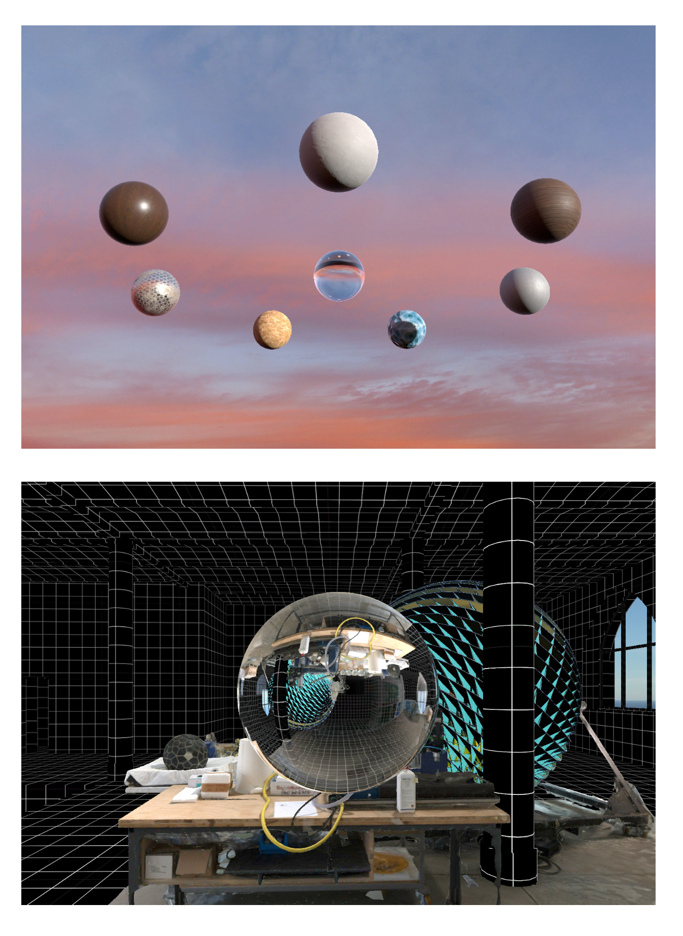 Virtual Material Spheres